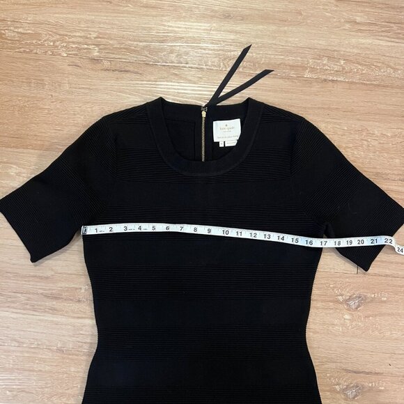 Kate Spade New York textured stripe sheath dress in Black Size - Medium - Picture 10 of 12